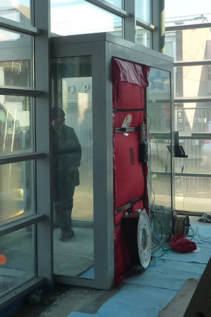 Test d'infiltrométrie en cours de chantier
